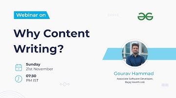 Why Content Writing | GeeksforGeeks