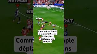 Comment un simple déplacement sans ballon peut débloquer une attaque ? #psg #messi #mbappe #football
