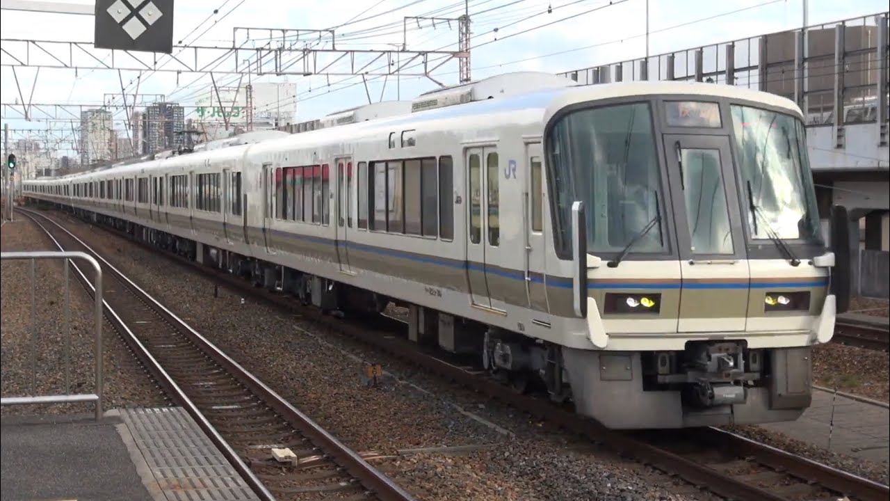 799T 快速 網干行 JR西日本 221系B7⑥検査明け＋221系B5⑥ 塚本駅 通過 2023年8月1日(火)撮影