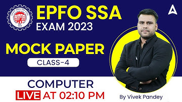EPFO SSA 2023 | Computer | Important Questions on Networking & Internet | Mock Paper 4
