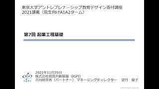 2021A_第7回〜起業工程基礎〜