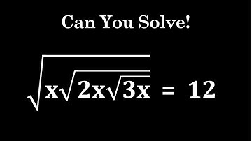 Nice Square Root Math Simplification |Find the value of X