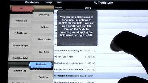 HanDBase for iPad app review