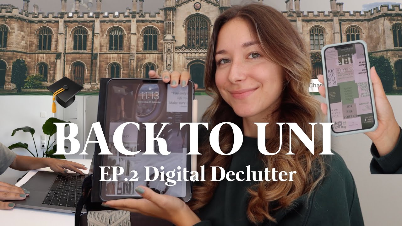 BACK TO UNI EP.2 - Digital Declutter, neue Hintergründe, Apps ausmisten, Platz für neues schaffen