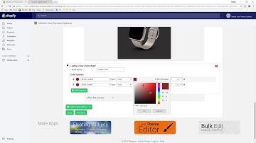 Custom Digital Watch - Infinite Live Preview Options, Shopify App - Webyze