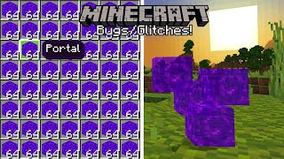 Nether Portal Block Farm 100% in Survival! Minecraft (Tutorial ) MCPE / Xbox / Windows / Switch / PS