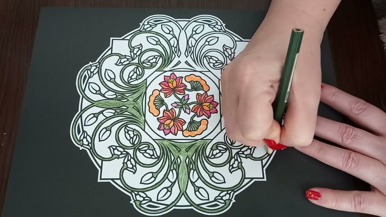 ASMR Flower Mandala Coloring Book 8