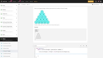 leetcode q118  Pascal