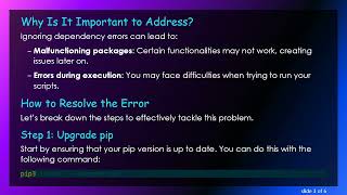 Resolving pip's dependency resolver Error: A Guide to Fix Mismanaged Packages in Your Environment