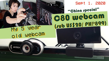 Comparing a sub US$20 China Webcam (C80) from Lazada with my 5 Year old Webcam (A4Tech PK920h)