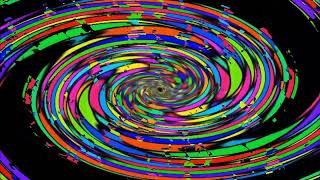 Techno rave, psyche screen in concert, experimental research - eric Tazerny