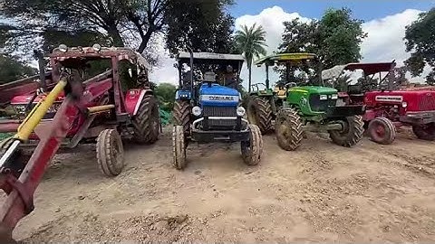 Washing My Tractors and Vehicles in Dam | Mahindra Loader | Sonalika Di-55 | John Deere | Mahindra