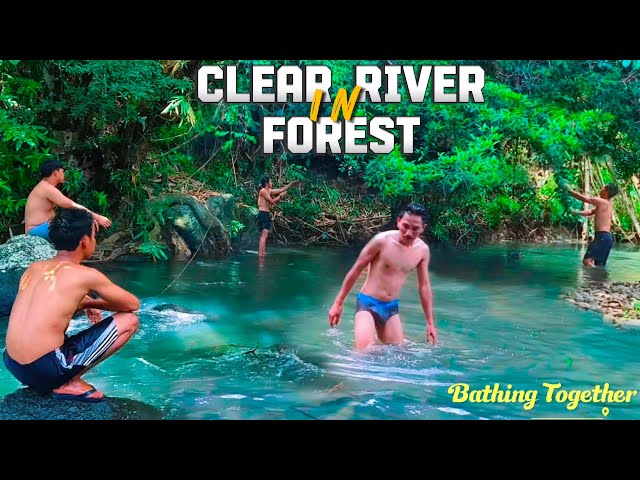 🌘 BATHING TOGETHER IN THE RIVER VERY HAPPY class=