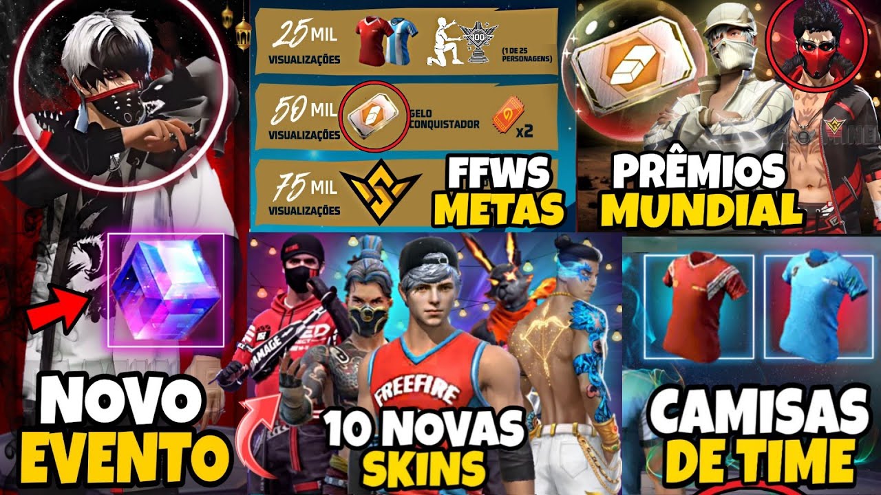 URGENTE!! NOVO CODIGUIN, GOLA ALTA PRETA, TROCA NICK, DUNK MASTER, CUBO  GRÁTIS - NOVIDADES FREE FIRE 