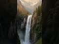Heavenly Waterfall Escape 🌿✨ | Peaceful Nature View &amp; Relaxing Scenery