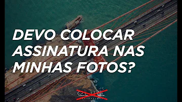 Como colocar assinatura em uma imagem?