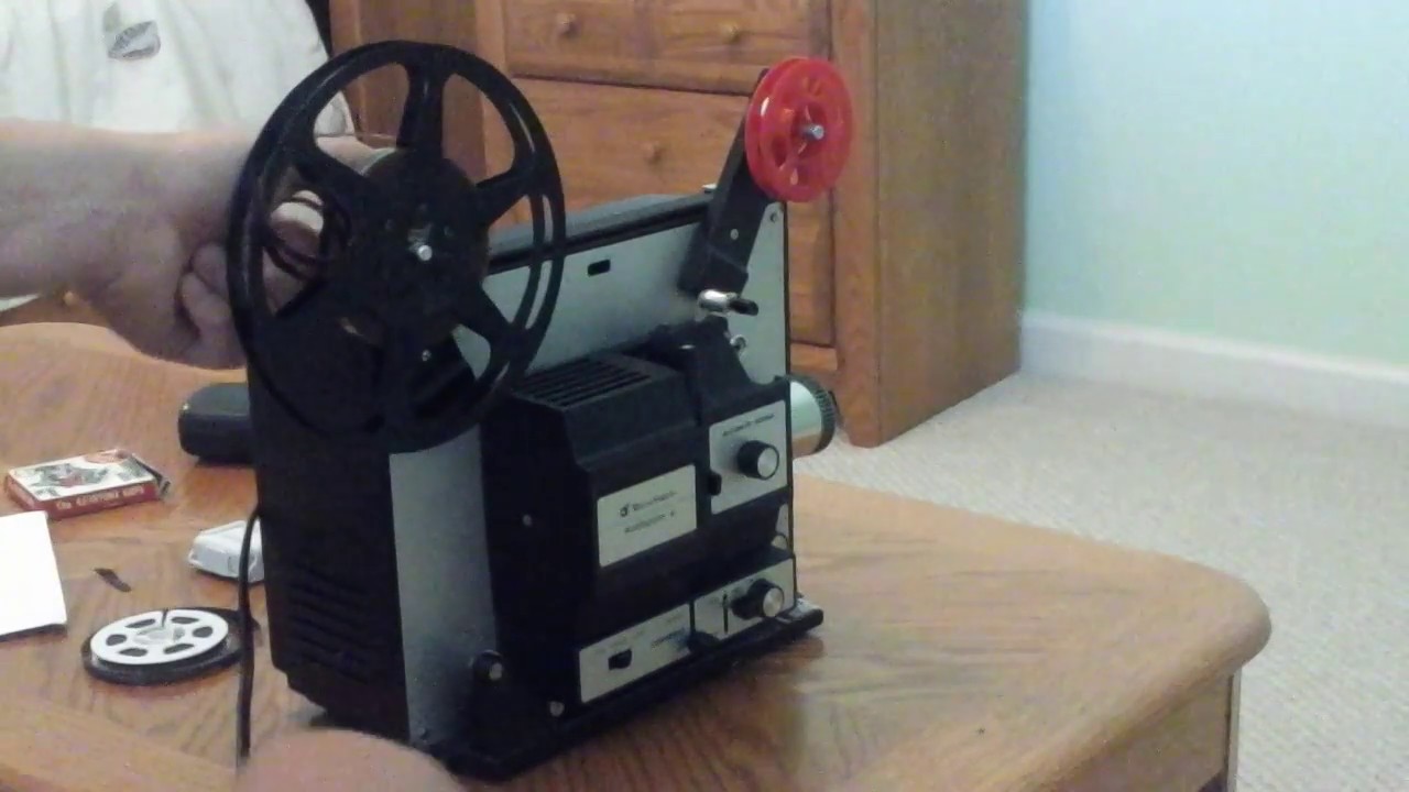 Vintage Bell And Howell Filmosound 8 Dual 8Mm Projector Demonstration.