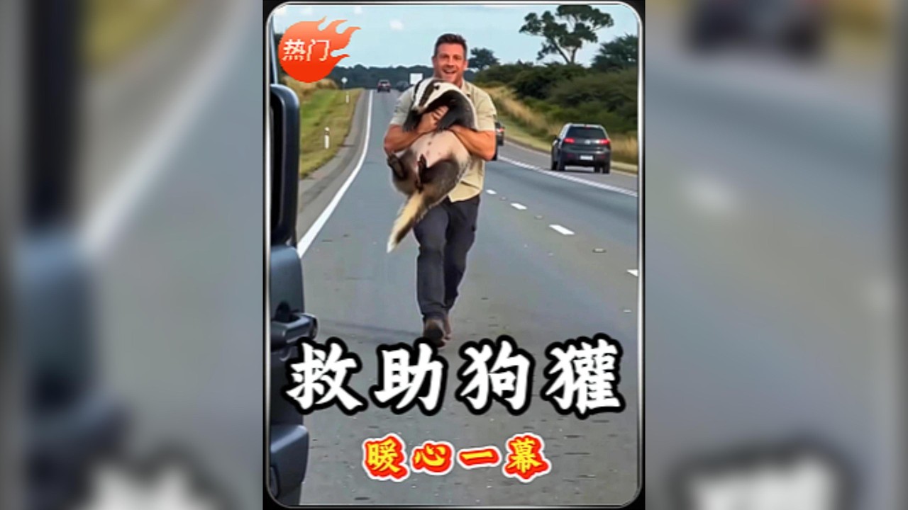 暖心救援：好心小哥救助懷孕狗獾，見證生命奇蹟！