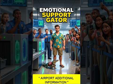 Florida Man Brings Emotional Support Alligator To Airport II #usa #funny #americanlife#florida