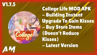 College Life MOD APK V1.7.5 |Upgrade To Gain Kisses & Buy Store Items - Latest Version ~ Andro Mods screenshot 1