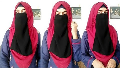 Instant Georgette/chiffon Niqab Style | Full Coverage Hijab style | Eating Friendly Niqab Tutorial
