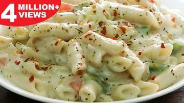 White Sauce Pasta | Creamy & Cheesy White Sauce Pasta | Kanak's Kitchen