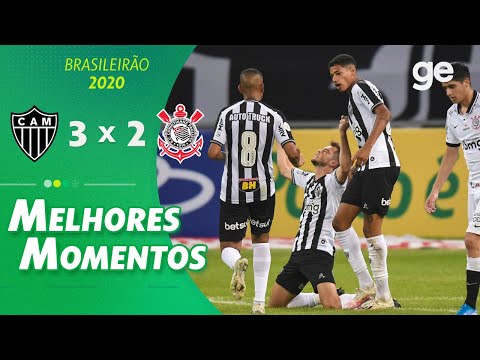 ATLÉTICO-MG 3 X 2 CORINTHIANS | MELHORES MOMENTOS |  2ª RODADA BRASILEIRÃO 2020 | ge.globo