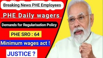 PHE Daily Wagers Big Protest || Demands for Minimum wages act पास करो और Pending wages Release करो||