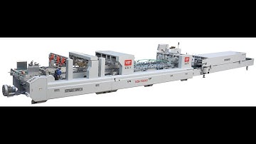 E flute Corrugated Carton Linear Box Automatic Folder Gluer