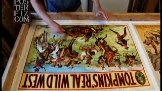 Tompkins' Real Wild West - 1913 Lithographs, Conserved