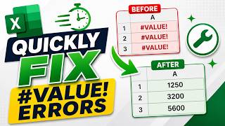 How to Fix #VALUE! Errors in Excel