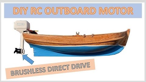 DIY RC boat - DIY outboard motor