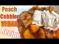 BEST VEGAN PEACH COBBLER RECIPE 2020 | 100K GIVEAWAY WINNERS