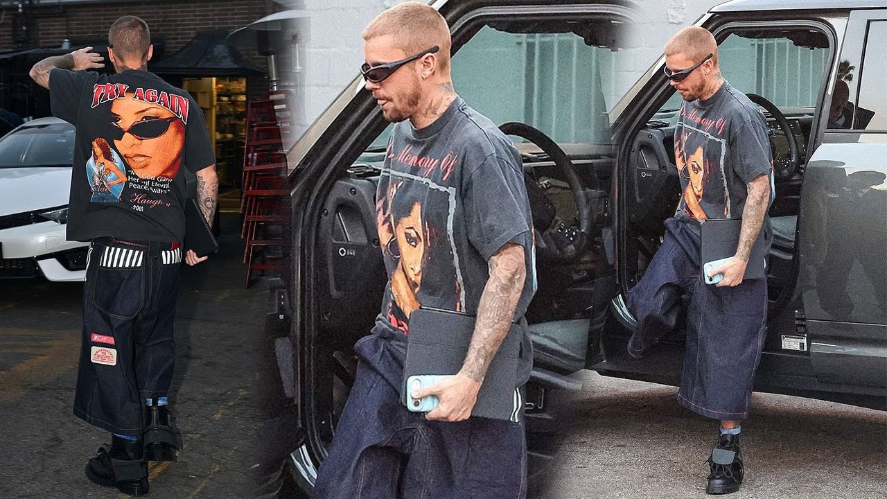 Justin Bieber is seen for the first time since news he will be performing at the Grammys