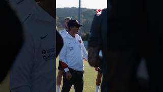 A Millî Takımımız, Gürcistan ve İspanya müsabakalarına yaptığı antrenmanla başladı. 🇹🇷