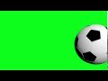 Soccer ball dissolve footage - green screen