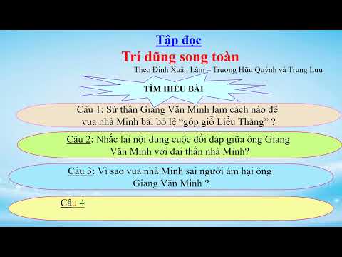Video BÀI GIẢNG PP TRÍ DŨNG SONG TOÀN - youtube
