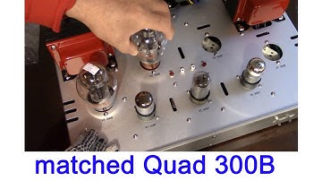 300B quad quality test by tube tester & SE tube amplifier