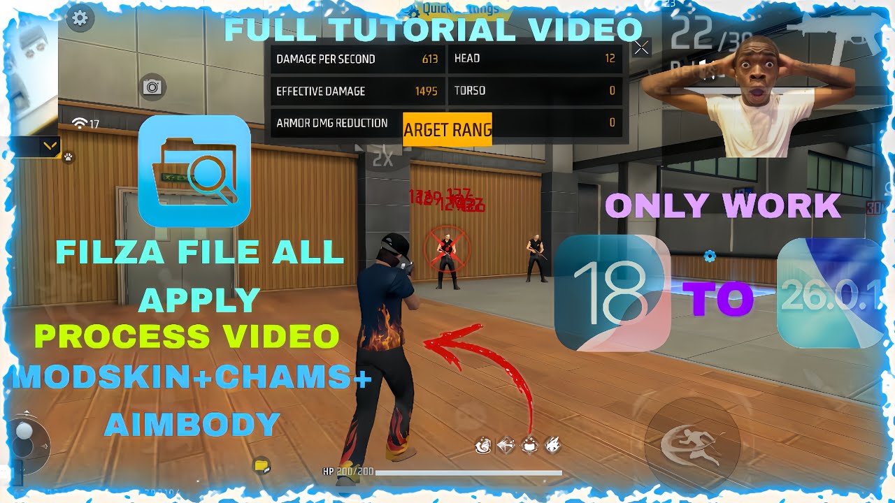 AIMBODY+CHAMS+MODSKIN FILZA USER FULL TUTORIAL APPLY PROCESS VIDEO 100 ...