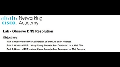 Lab 15.4.8 - Observe DNS Resolution | Praktikum Jaringan & Komunikasi Data