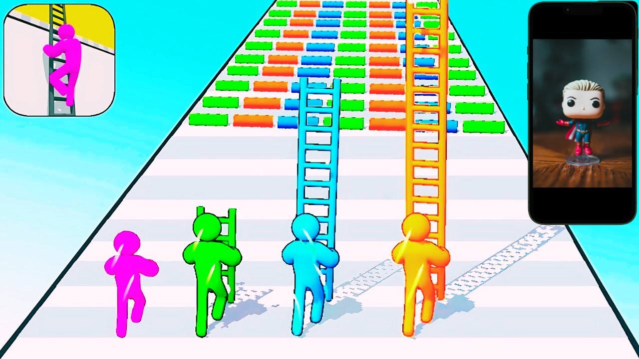 Satisfying Mobile Game Ladder Masters Top Gameplay Walkthrough Max Speed Run Update All Levels Kembo