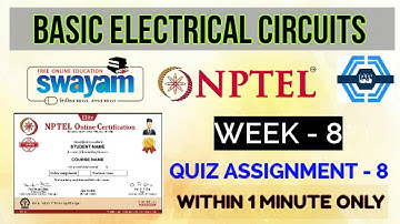 Basic Electrical Circuits - NPTEL || WEEK 10 QUIZ ASSIGNMENT SOLUTION ||
