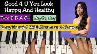Good 4 U | Easy Piano Tutorial With Notations and Chords Step by step | Olivia Rodrigo | TikTok 2021