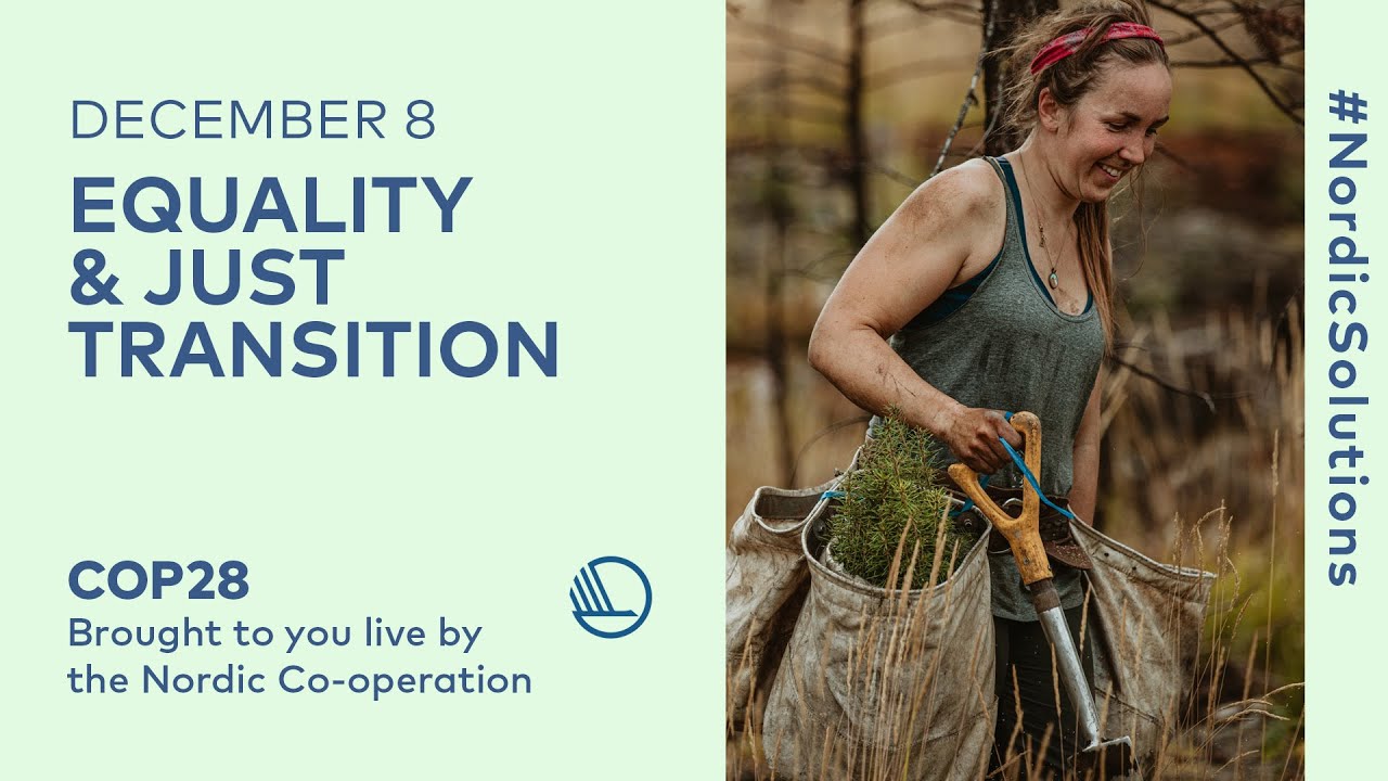 COP28: Equality & Just Transition / The Nordic Pavilion - YouTube