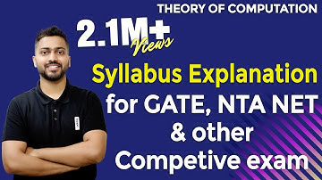 Lec-1: Syllabus of TOC(Theory of Computation) for GATE | UGC NTA NET | Imp Points