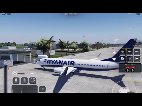 Gameplay in Project Flight (Roblox) with 737