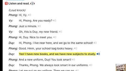 Tiếng Anh 6.Global success.Unit 1.My new school. Getting started. Luyện đọc buổi 1