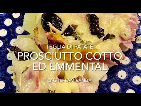 TEGLIA DI PATATE PROSCIUTTO COTTO ED EMMENTHAL Ã¨ una ricetta senza sfoglia.