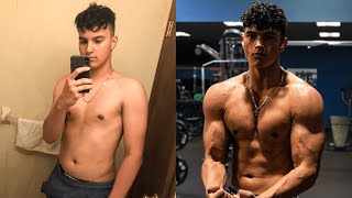 My Gym Transformation From Skinny to Muscular (16-18)