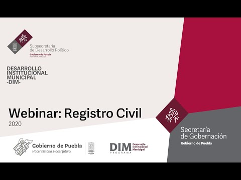 Webinar Registro Civil